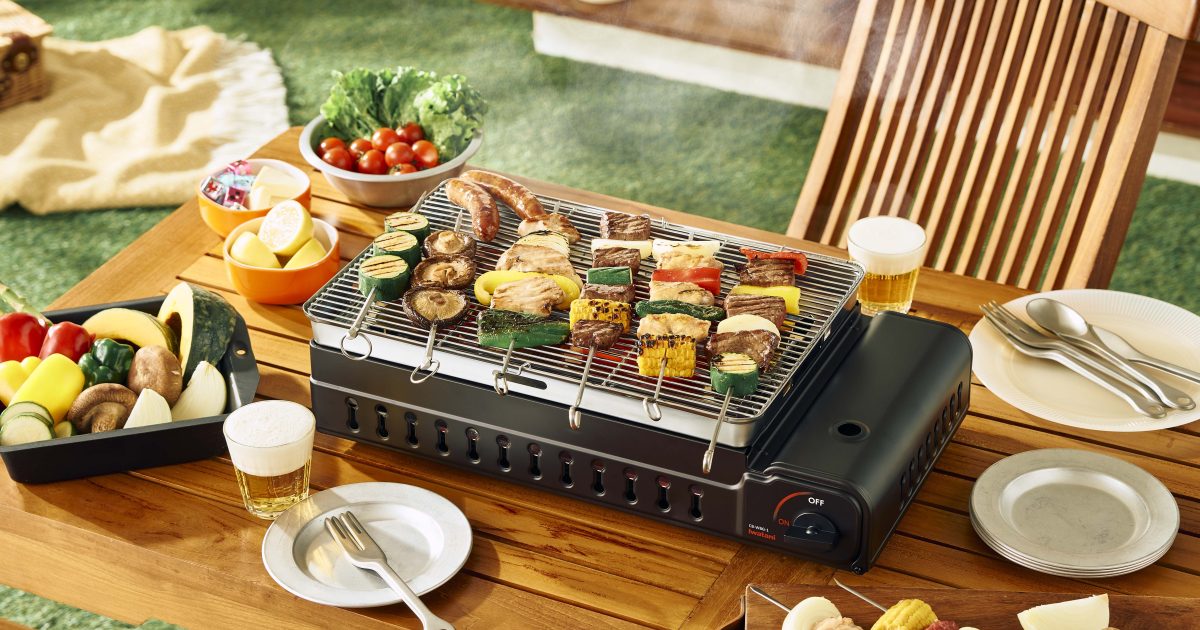 バーベキュー・調理用品 OPTIMUS 45 イワタニの「ワイドBBQグリル」は大人数でボリュームBBQを楽しめる