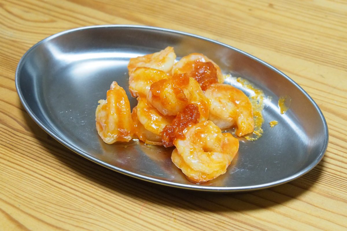 旨辛エビチリ風ガリバタ炒め