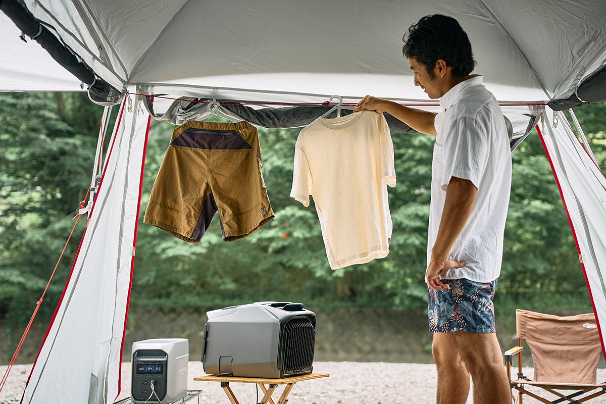 エコフローの新作エアコンが超快適！田中翔さんにキャンプで使った感想