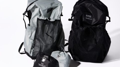 パラグライダーの高強度ナイロンをバックパックに！「OverLab」から約130gのパッカブルバッグが登場