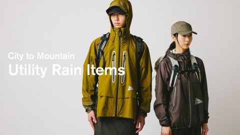 街でも山でも快適！and wanderの新作レインコレクションで雨の外出をおしゃれに楽しもう
