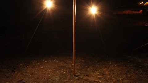 夜も安心！ガイロープ用ライトで暗いサイト移動が快適になった