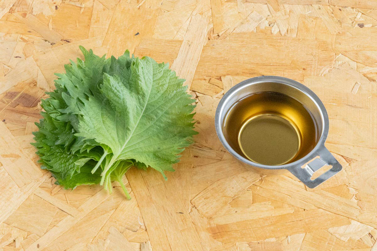 大葉の香り酢で使用した材料