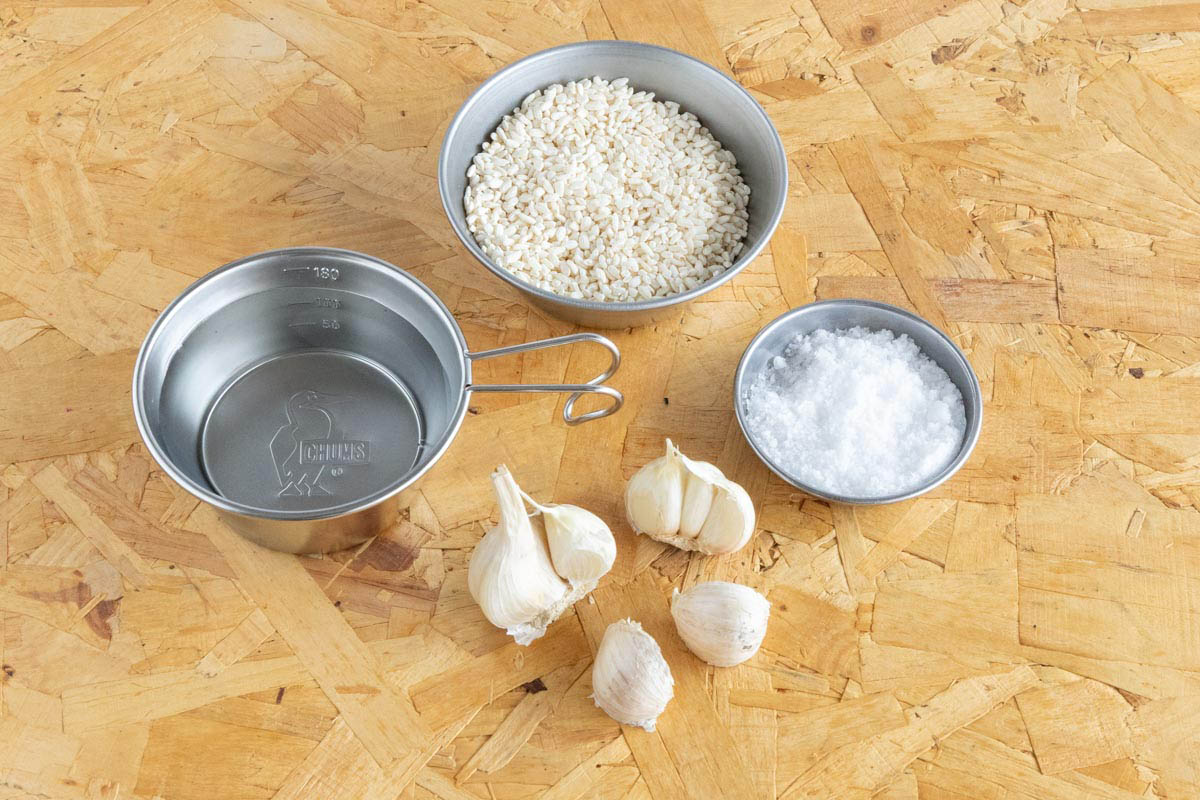 にんにく麹に使用した材料
