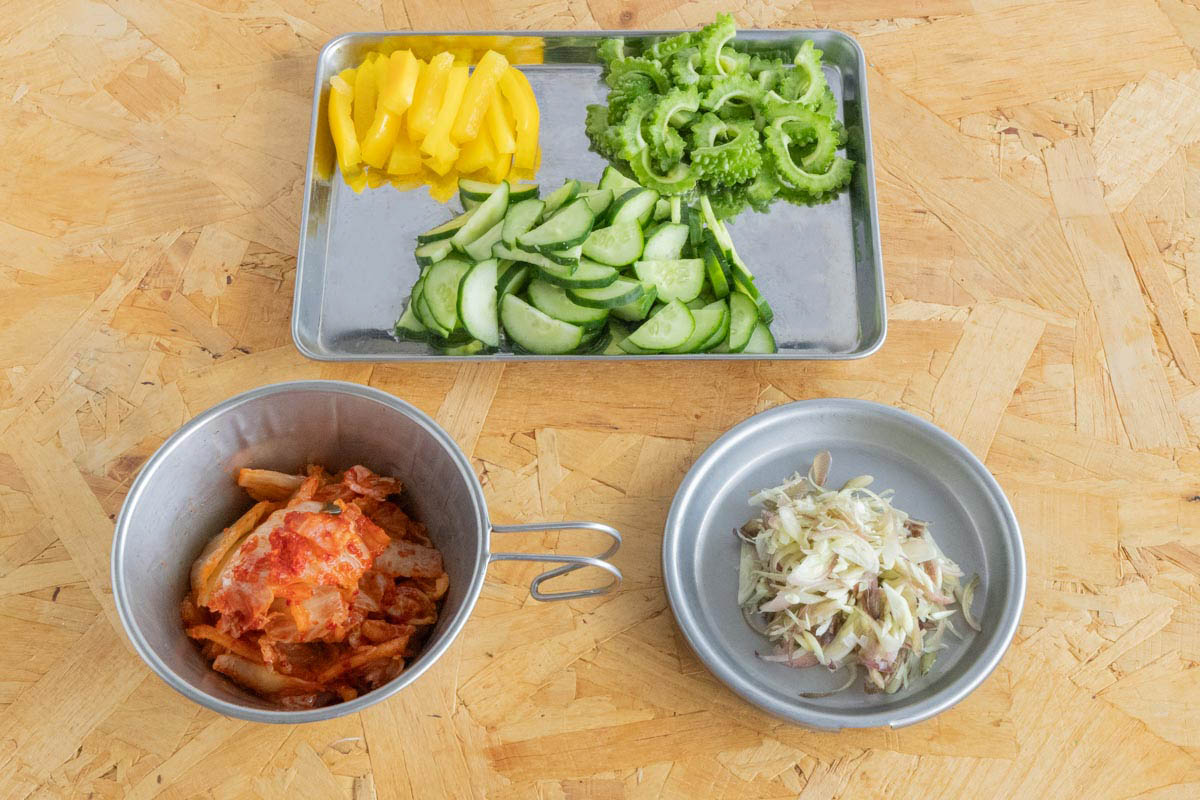 カットした野菜類