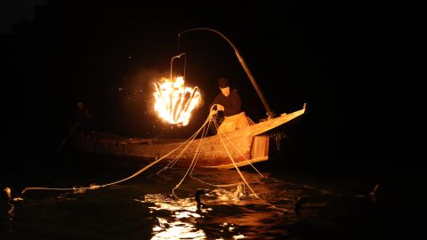 岐阜県関市の「鵜の家 足立」に逗留。「小瀬の鵜飼」と天然アユ料理を堪能！