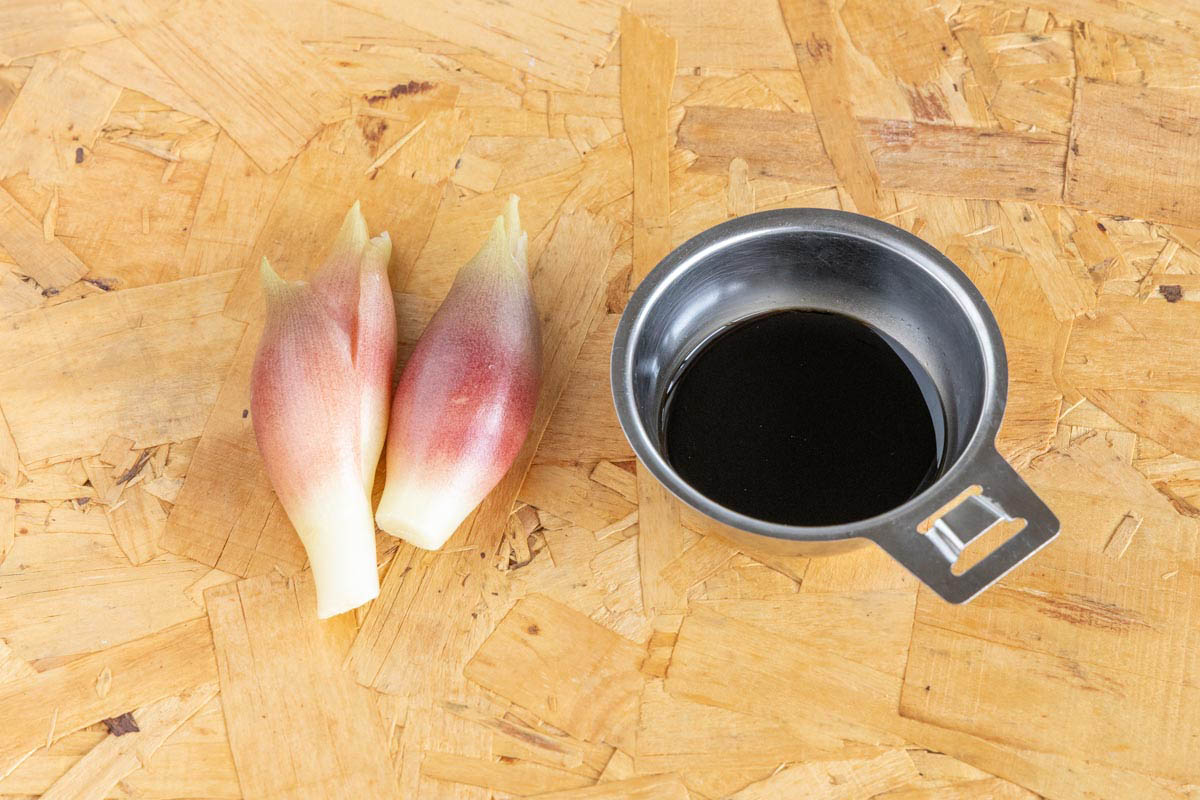 みょうが醤油に使用した材料