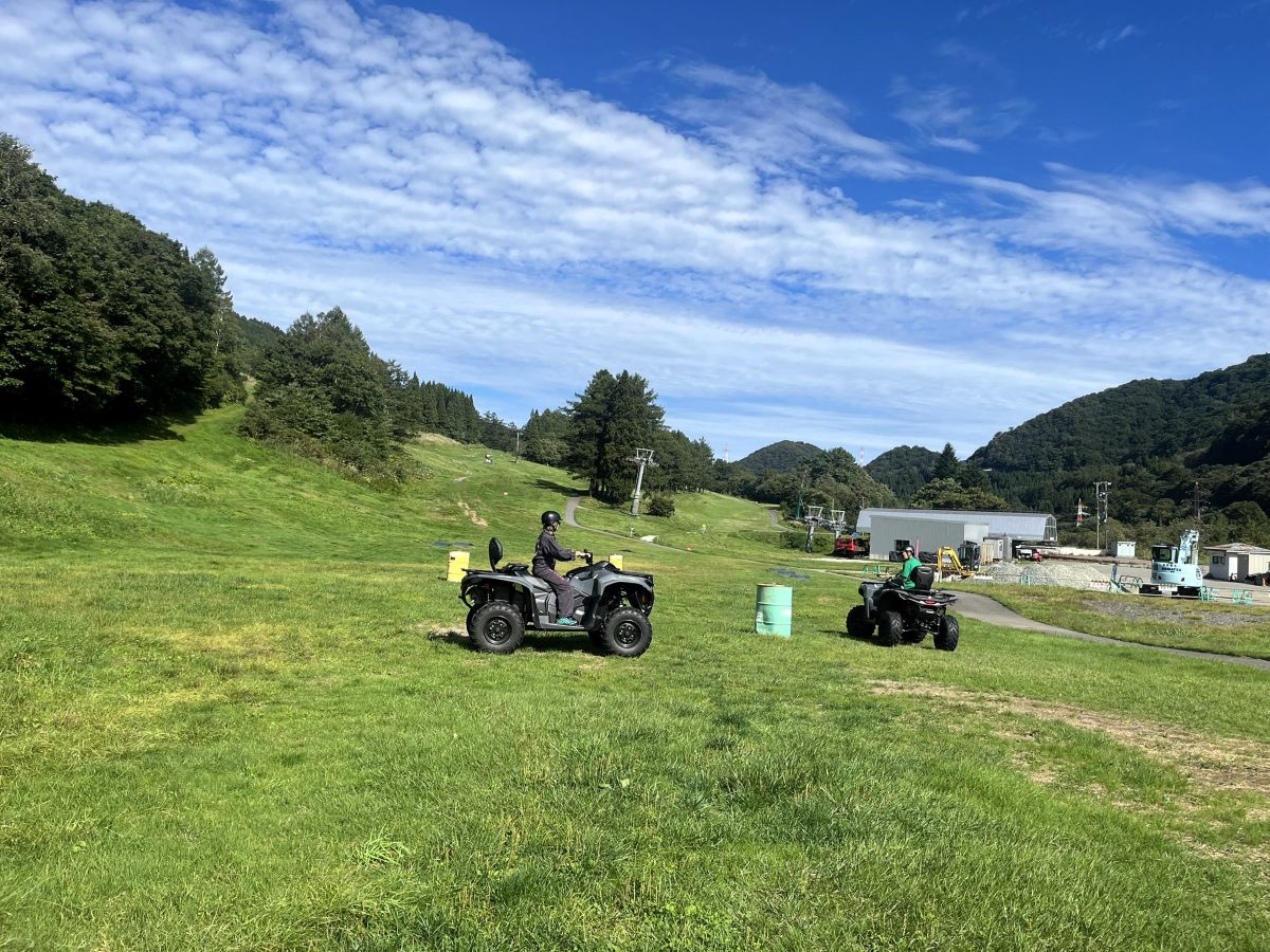 スラロームの練習