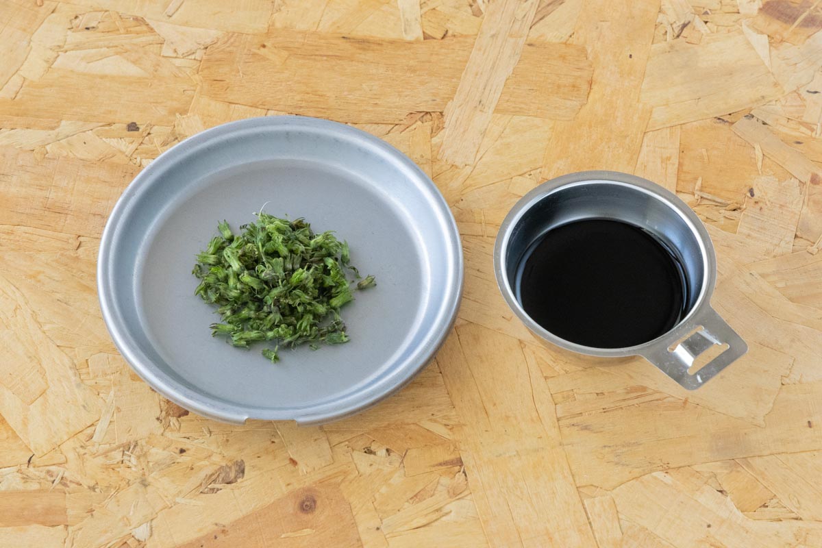 しその実の醤油漬けに使用した材料