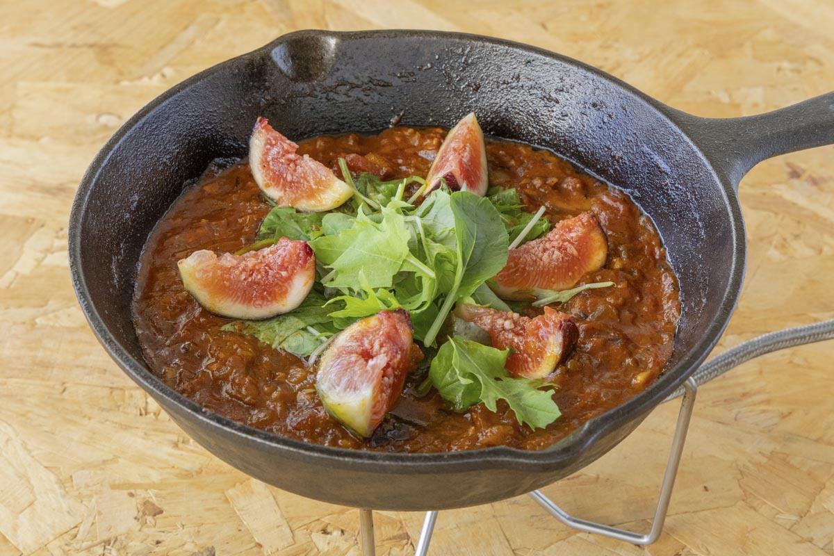 完成したいちじくのカレー