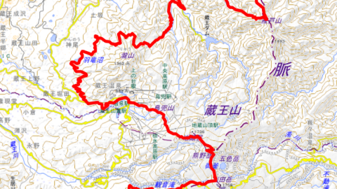 山形ロングトレイルMAP